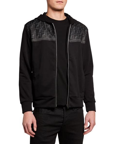 fendi hoodie zip up|fendi hoodie for men.